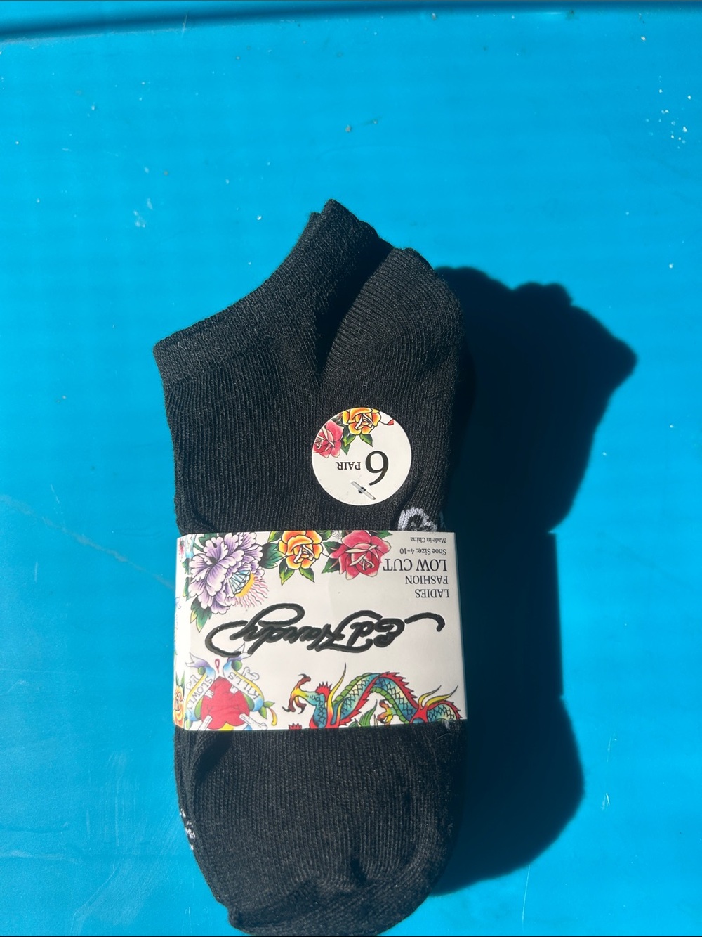 Ed Hardy six pack black socks
